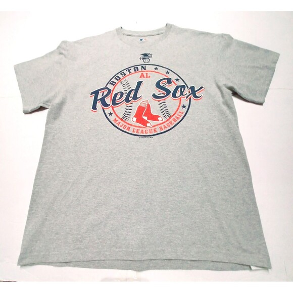 Boston Red Sox  Major Leagues Baseball Gray T-shirt Size Large - Picture 1 of 5
